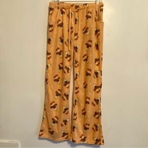 Jolie Pajamas Peach Floral Lounge‎ Pants Women’s Size XL Stretch Pull On Soft